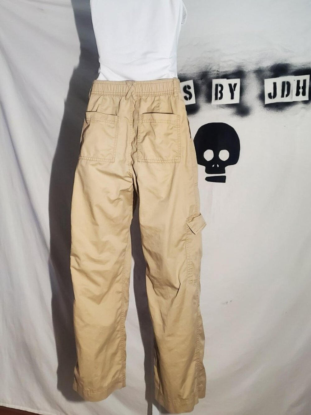 Abercrombie & Fitch relaxed utility cargo pants in tan Women's sz 2short/26w - Picture 4 of 16